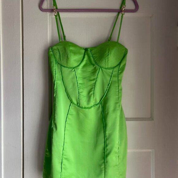 L'ATISTE, Lime Green Mini Dress, Small, NWT - Picture 4 of 4